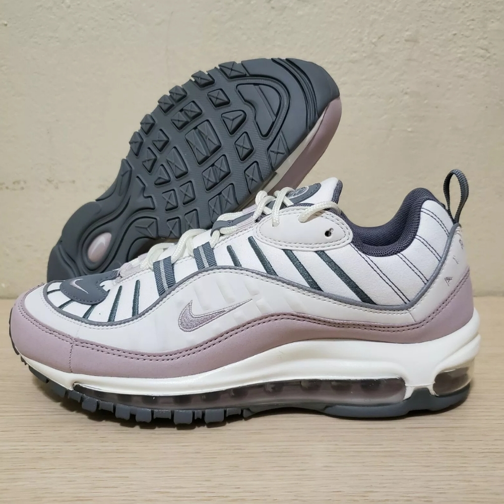 Nike Air Max 98 White Violet Ash Grey
